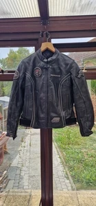 Bering Women's Motorcycle Jacket Leather Black Size T3/12Uk - Picture 1 of 10