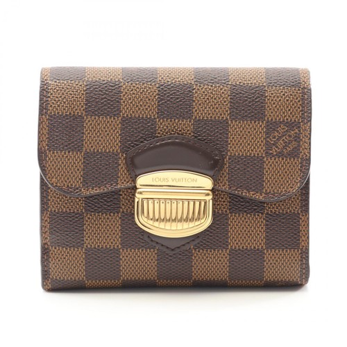 LOUIS VUITTON（LV） Portafoglio LOUIS VUITTON Joy Tri f N60034 Damier tela Ebene