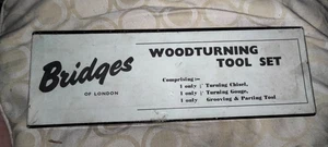 vintage bridges of london woodturning tool set new unused - Picture 1 of 2