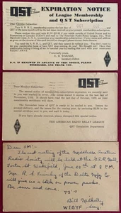 1932 American Radio Relay League QSL Kurzwellen Kurzwellen Amateurfunk verwandte Karten - Bild 1 von 4