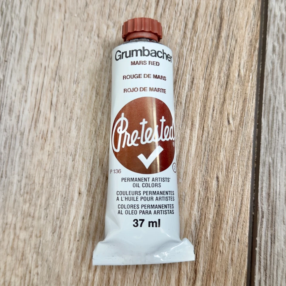 Grumbacher Artistas Pre-Probados Color al Óleo Rojo Marte 37 ml Sin Usar Leer Foto 1 de 4