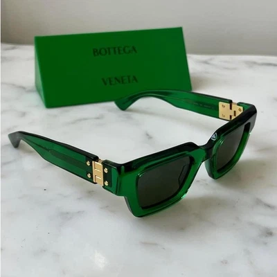 NUEVO Gafas de sol Bottega Veneta BV1230S en verde $775 Foto 1 de 4