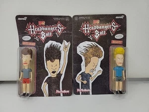 BEAVIS & BUTT-HEAD MTV Headbangers Ball Reaction figure set e auto Hot Wheels - Foto 1 di 8