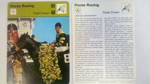 SEATTLE SLEW Sportscaster card #60-20 HORSE RACING 1977 - Picture 1 of 1