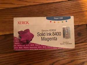Genuino Xerox Phaser Magenta Tinta Sólida 8400 Cantidad 3 Por Caja Reordenar 108R00606 - Imagen 1 de 2