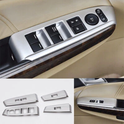 Interruptor de bloqueo de ventana plateado para Honda Accord Crosstour 2008-2012 Foto 1 de 4