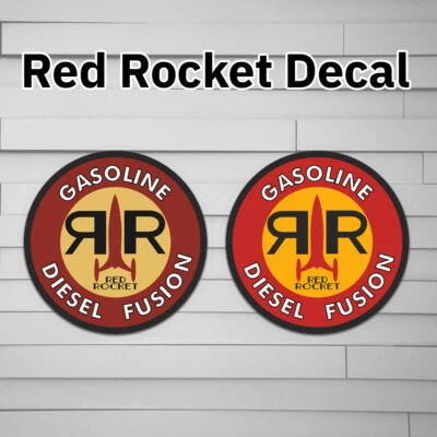 Fallout Red Rocket Vinyl Decal (Sticker, Car laptop window tumbler water bottle) - Image 1 of 4