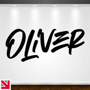 Personalised GRAFFITI Custom Name Boys Kids Wall Art Decal Sticker Vinyl - Picture 1 of 12
