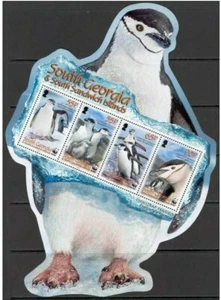 South Georgia - "BIRDS ~ CHINSTRAP PENGUIN ~ WWF" Odd, Bird - Shaped MS 2008 - Picture 1 of 2