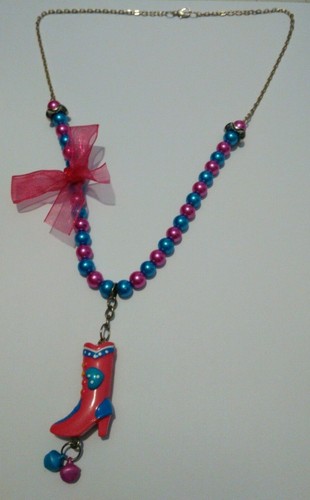 Collana con ciondolo stivale! Idea regalo donna San Valentino!