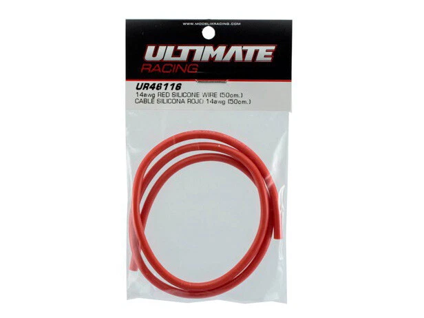 Ultimate RC 14 AWG cable de silicona rojo 50 cm - Imagen 1 de 1