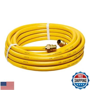 Línea de gas CSST 1/2" 100 pies tubo de acero inoxidable corrugado línea de gas flexible - Imagen 1 de 5