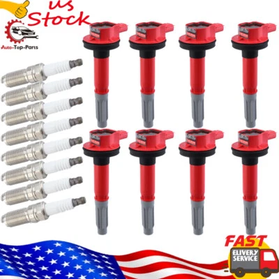 Juego de 8 bobinas de encendido y bujías para Ford F150 5,0 L 2011 2012~2014 UF622 Foto 1 de 4