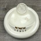 SHRINERS ASHTRAY Vintage Rare Pearlized Lustre PORCELAIN Gold Accents Bin 19