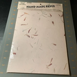 Arte profesional - Papel hecho a mano Aster rosa pastel 25 hojas 8,5 X 11 papel artesanal - Imagen 1 de 3