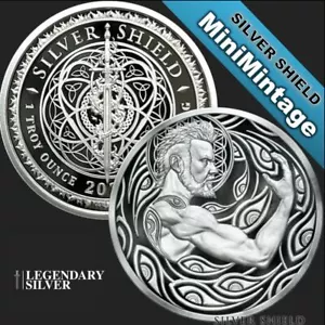 2021 | Serie Apocalyptomyst #5 - Scudo Sacro | Scudo Argento 1 oz Proof - Foto 1 di 5