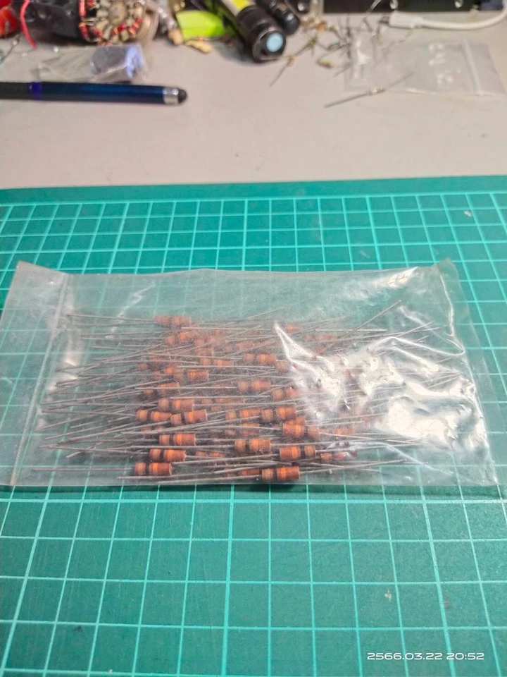 (100)  10K 0.5 W Matsushita Resistor Carbon Composition audio vintage - Image 1 of 1