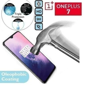 100% Genuine Tempered Glass 9H Screen Protector (GM1900) One Plus For OnePlus 7 - Picture 1 of 2