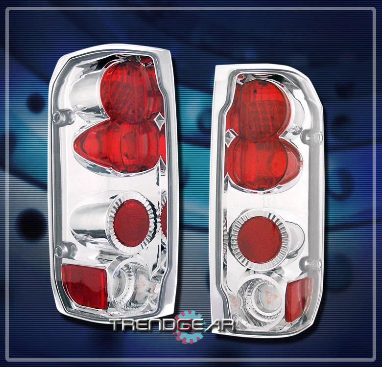 1987-1996 FORD F-150 F-250 F-350/89+ BRONCO PICKUP TAIL BRAKE LIGHTS LAMP CHROME - Image 1 of 1