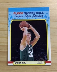 1988-89 Fleer #2 Larry Bird NBA HOF Boston Celtics Sticker - Picture 1 of 2