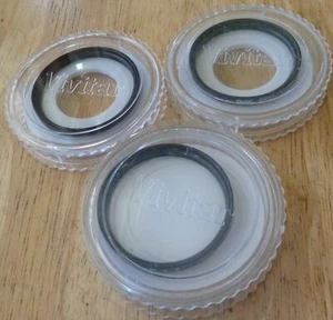 VIVITAR 52mm CLOSE-UP FILTER SET 1+ 2+ 4+ IN CASES - JAPAN - GOOD - Picture 1 of 4