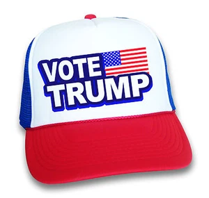 CAPPELLO DONALD TRUMP ~ VOTO TRUMP 4 PRESIDENTE ~ RENDERE L'AMERICA GRANDE DI NUOVO TRUCKER CAP - Foto 1 di 2