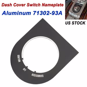 Dash Cover Switch Nameplate Aluminum For Harley Softail FXST 1996-17 Dyna FXDWG - Picture 1 of 10