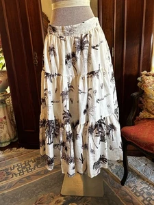 Banana Republic Safari Skirt Wayfinder Tiered Tan $200 Linen Cotton NWT 10P - Picture 1 of 15