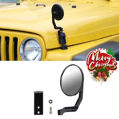 Hood Latches Lock Catch Rearview Mirrors For Jeep Wrangler TJ/JK 97+ Accessories — 第 1/4 张图片