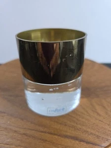 NYBRO SWEDEN Zylinder Messing & Glas Kerzenständer - Bild 1 von 6