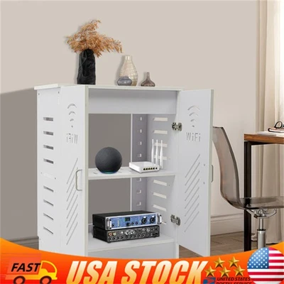 Router WiFi de 3 niveles gabinete de almacenamiento router almacenamiento TV tira de alimentación organizador de cables Foto 1 de 4