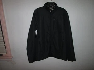 Men's CINCH Dark BlueTextured Soft Shell Fleece-Lined Full-Zip Bonded Jacket S - Picture 1 of 6