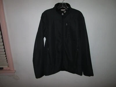 Men's CINCH Dark BlueTextured Soft Shell Fleece-Lined Full-Zip Bonded Jacket S - Image 1 of 4