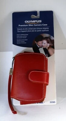 OLYMPUS 202085 RED Premium Slim Leather Case New In Package - Image 1 of 4