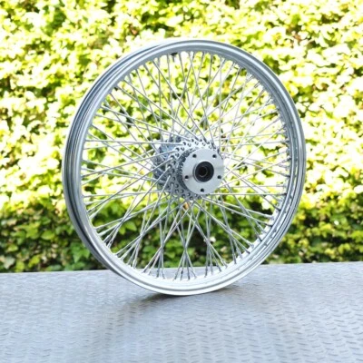 21x2,15 Felge 80 Speichen vorne 2x Flansch Speichenfelge passend für Harley  - Bild 1 von 4