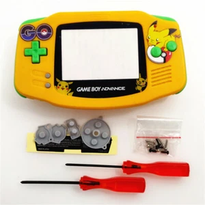 Yellow Pokemen GO Shell Case Housing for Nintendo Game Boy Advance GBA - Imagen 1 de 6