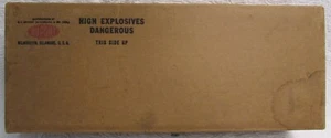 SUPER RARE 50 lbs. DUPONT EXPLOSIVES Special Gelatin Concora Cardboard EMPTY Box - Picture 1 of 6