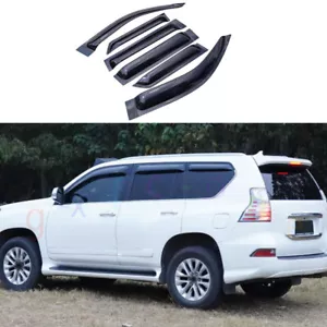 6X For Lexus 2010-2022 GX460 Smoke Black Window Visor Vent Shades Sun Rain Guard - Foto 1 di 6