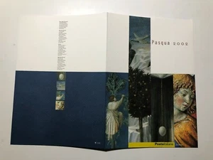 2002 Italy Italien Post Philately Stamps Folder Pasqua Easter Busta Maxicard - Imagen 1 de 2