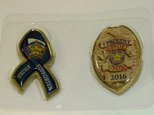 USDSA United States Deputy Sheriffs Association zwei verschiedene Emaille Anstecknadeln - Bild 1 von 11