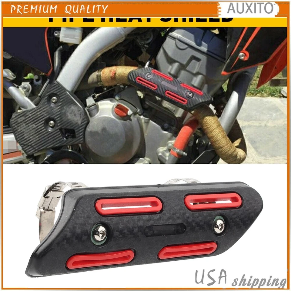 Protector protector térmico protector protector para Kawasaki rojo cubierta de tubo ATV para moto todoterreno de 4 tiempos Foto 1 de 4
