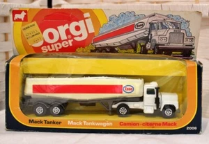 Vintage 1976 Corgi Super Esso Mack Tanker #2006 In Box 1:64 - Picture 1 of 8