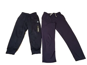 Reebok Size S (6/7) & All In motion Boys Elastic Gym Jogger Pants M 8/10 Lot 2 - Picture 1 of 17