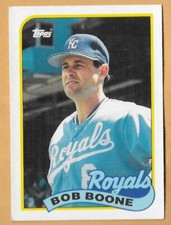 BOB BOONE KANSAS CITY ROYALS #12T - TOPPS TRADED NM-MT 1989