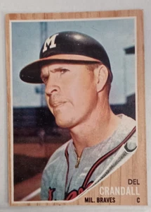 Del Crandall, Milwaukee Braves, Catcher, 1962 Topps Baseball Card 443 - Picture 1 of 2