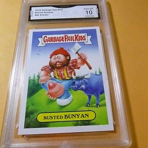 BUSTED BUNYAN 2016 SECCHIO DELLA SPAZZATURA BAMBINI ICONA AMERICANA ADESIVO GRADO 10 L@@K - Foto 1 di 2