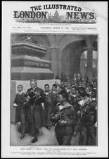 1906 Antique Print - LONDON St Pauls Cathedral Japanese Sailors Togos Hero(249)