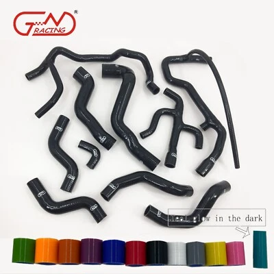 Silicone Radiator & Heater Hose Kit Fit 1993-2004 Porsche Boxster 986 3.2L Black - Image 1 of 4