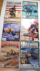 Louis L'Amour Western Magazine Lot of 6 1994 1995 EUC 1st Anniversary - Picture 1 of 8