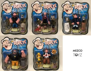 5 Popeye Figuren Set 2 Sorten Classic & Pea Coat Popeyes Olive Bluto Wimpy - Bild 1 von 6